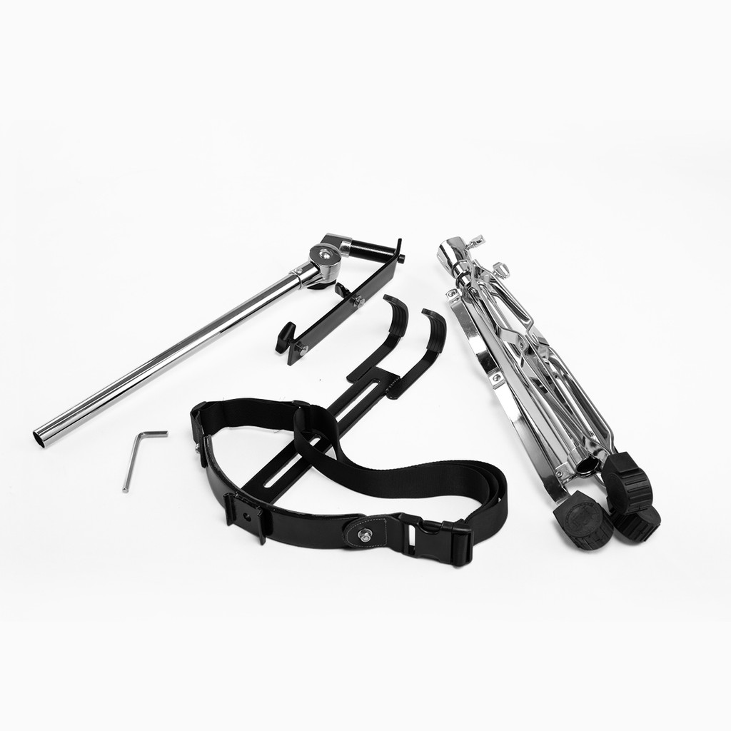 Professional PD Metal Djembe Stand - Stainless Steel & Plastic Chamber for 8/10/12 Inch Hand Drums