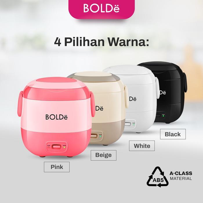 Bolde Rice Cooker Mini 0.3 L -Anti Lengket Bpa Free- Cocok Bawa Traveling Terbaru 
