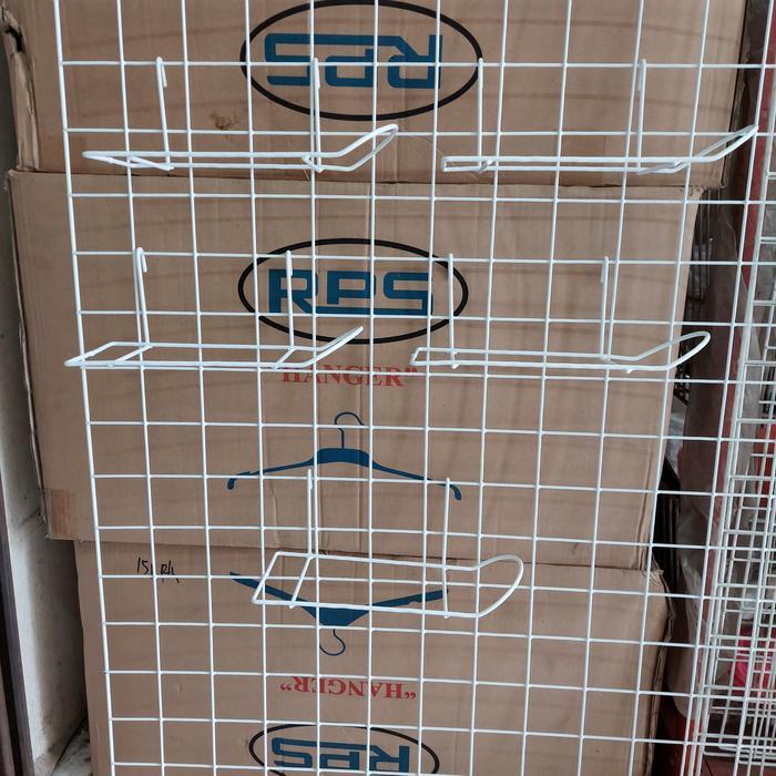 "New" hook ram display sepatu / kaitan ram sepatu model sayap