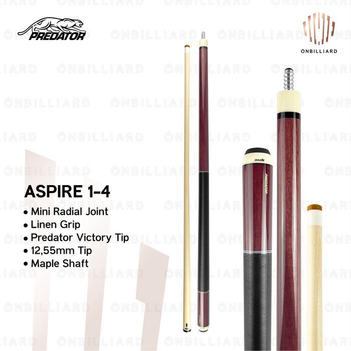 Promo Predator Aspire 1-1 1-2 1-3 1-4 1-5 1-6 1-7 1-8 1-9 1-10 Cue Stick Billiard Low Deflection