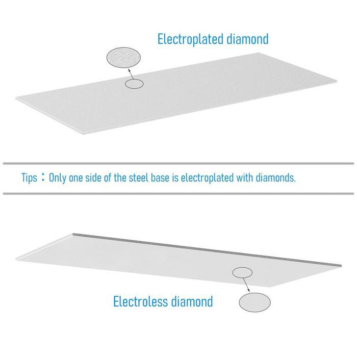 Batu Asahan Diamond Plate 400#/1000#/3000# Plat Pengasah Pisau Batu Asah Intan