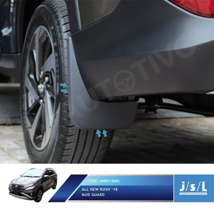 "New" Mudguard Rush Terios 2018-2025 JSL Mud Guard Aksesoris Mobil Pelindung Lumpur
