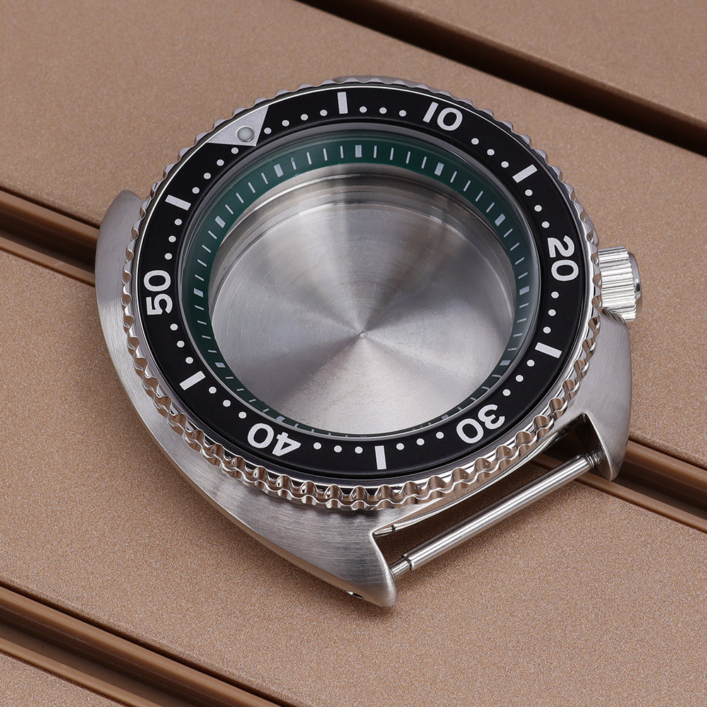 45mm Men's Watch Case Sapphire Waterproof For Turtle Abalone Seiko NH35 NH36 NH38 NH34 Movt
