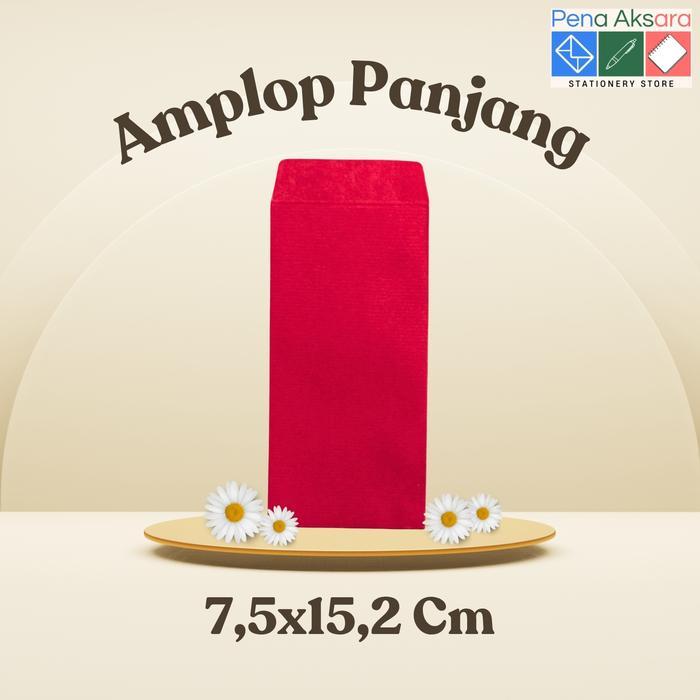 "New" Isi 10 Amplop Panjang / Angpau Warna Amplop Uang / Amplop Lebaran / Amplop Imlek / Angpau