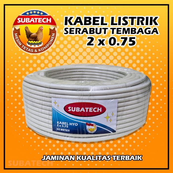 KABEL ROLL LISTRIK GANDA SERABUT ISI-50METER/1 ROLL TEMBAGA ORIGINAL QUALITY