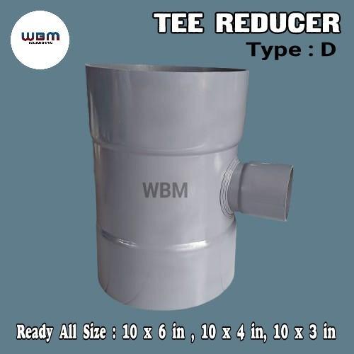 Fitting Pvc Tee Reducer 10 X 6 Inch D Vlok Tee