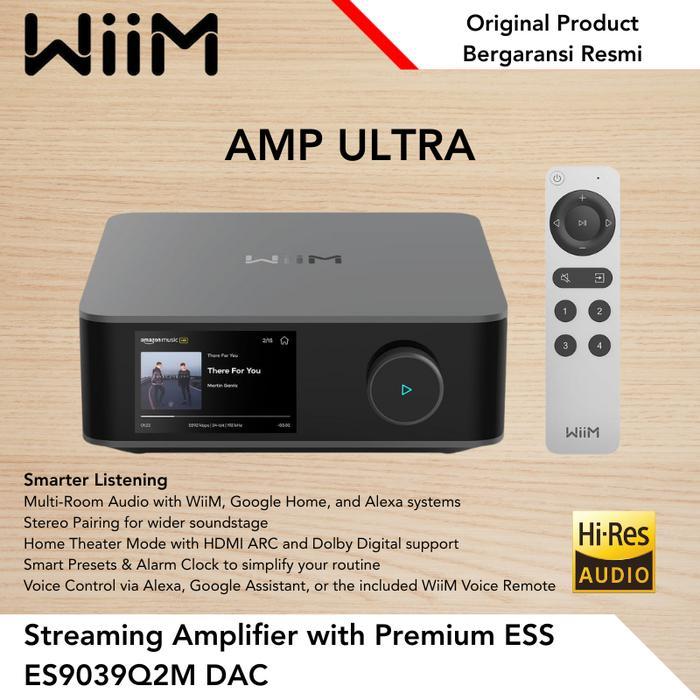 WiiM AMP Ultra Streaming Amplifier with Premium ESS ES9039Q2M DAC