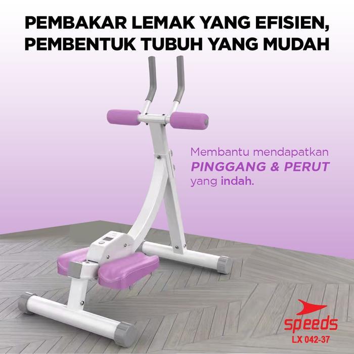 [Produk Spesial] SPEEDS AB Coaster Alat Olahraga Fitness Rumah Alat Gym Ab Roller Abdominal 042-37