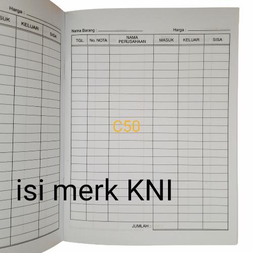 [] Buku Persediaan Barang Kwarto, Buku Stock Barang ukuran Kwarto