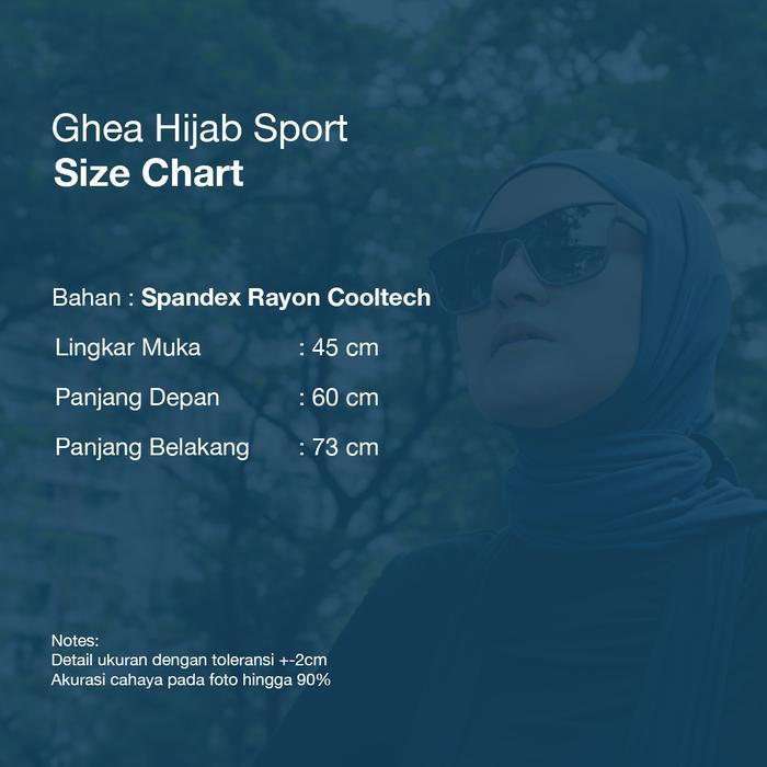 Zm Zaskia Mecca X Meccanism - Ghea Hijab Instan Premium Segitiga - Hijab Sport Spandex Rayon - Hijab