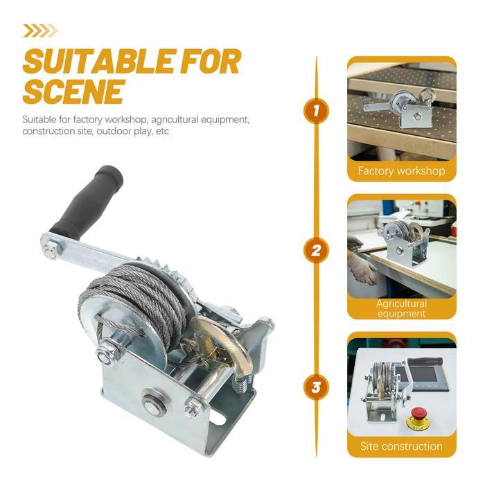 Katrol Tiang Badminton Manual Kerekan Tiang Net Voli Roller Tenis