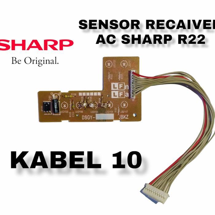 RECAIVER SENSOR DISPLAY AC SHARP R22 PLASMACLUSTER SOCKET 10 KABEL