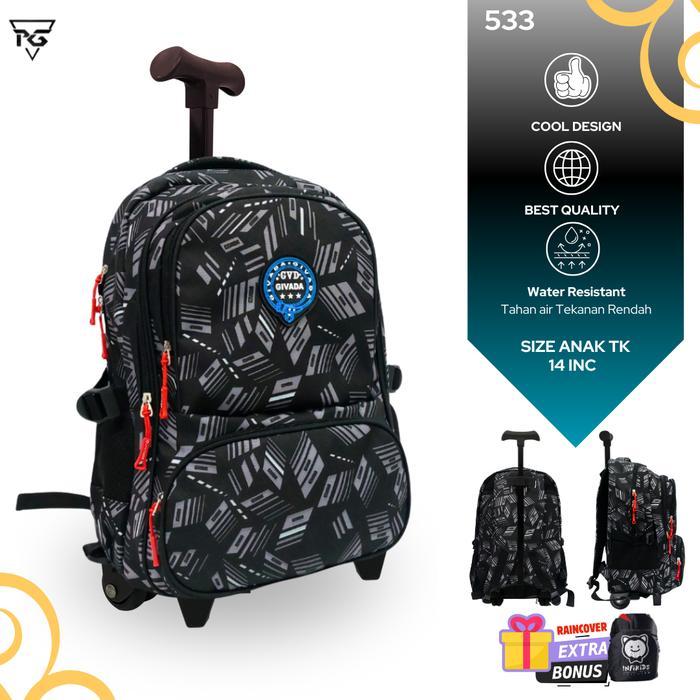 Tas Troli Anak Sekolah Laki Laki SD-SMP High Quality Tas Koper Anak