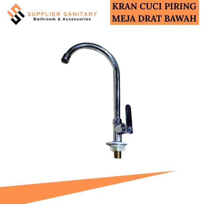 kran wastafel meja/kran cuci piring tanam/kran angsa/keran air