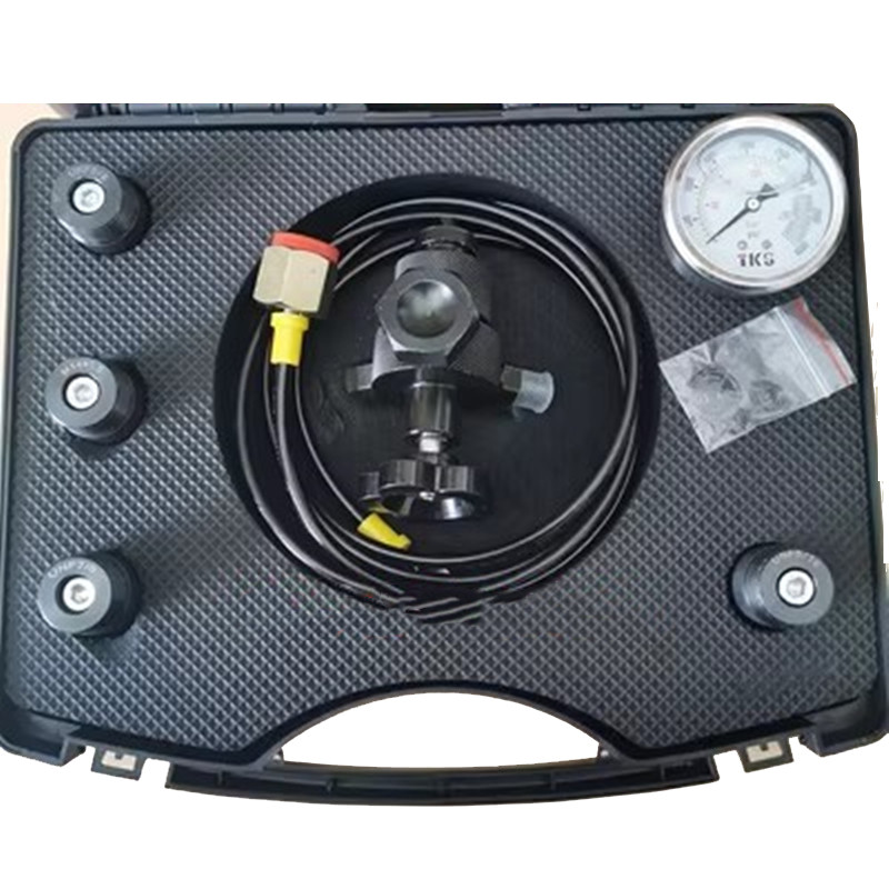 DISKON Pressure gauge test kit instrument cluster hydraulic accumulator nitrogen charging valve type