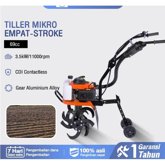 Mesin Bajak Sawah Tiller Cultivator Mesin Traktor Mini Maestro Mesin Traktor Sawah Bajak Mini