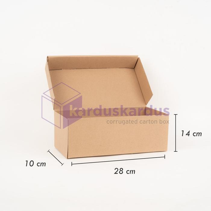 KARDUS SEPATU BOX KARTON PACKING - 28 x 14 x 10