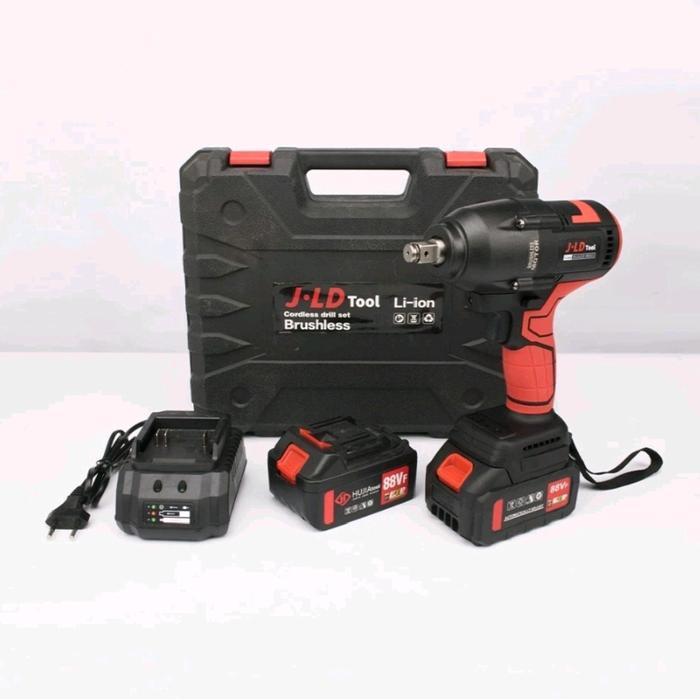 JLD J88F IMPACT WRENCH JUMBO 2 BATERAI CORDLESS 550nm