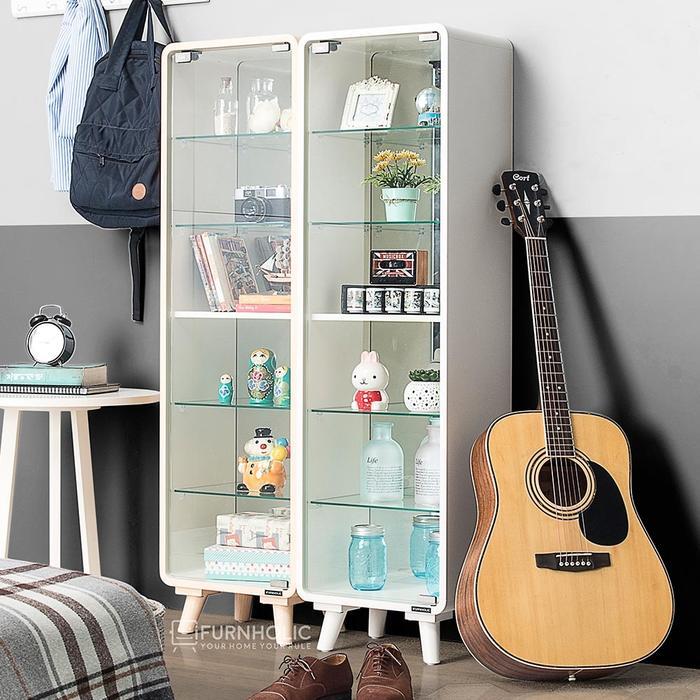iFURNHOLIC MAXIature Cabinet I Lemari Pajanagn pintu Kaca Minimalis I Rak Display Kaca furniture