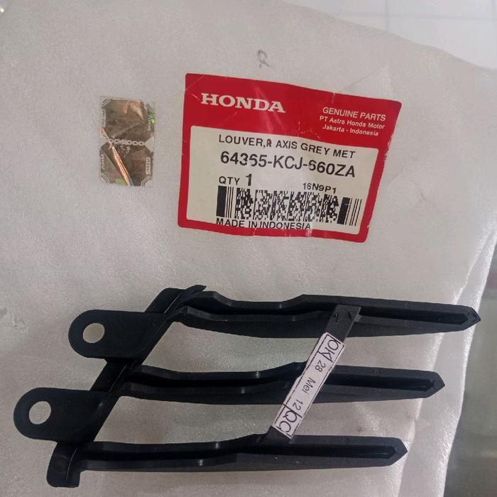 64355 Kcj 660Za - Louver Tangki Kanan Abu-Abu Gelap Honda Tiger Revo Tahun 2006 Original Ahm Termura