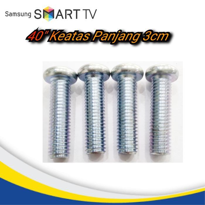 "New" Baut Bracket LED TV 40, 49, 50, 60 Inch - Paket 4 Baut untuk Smart TV Samsung 40" Keatas
