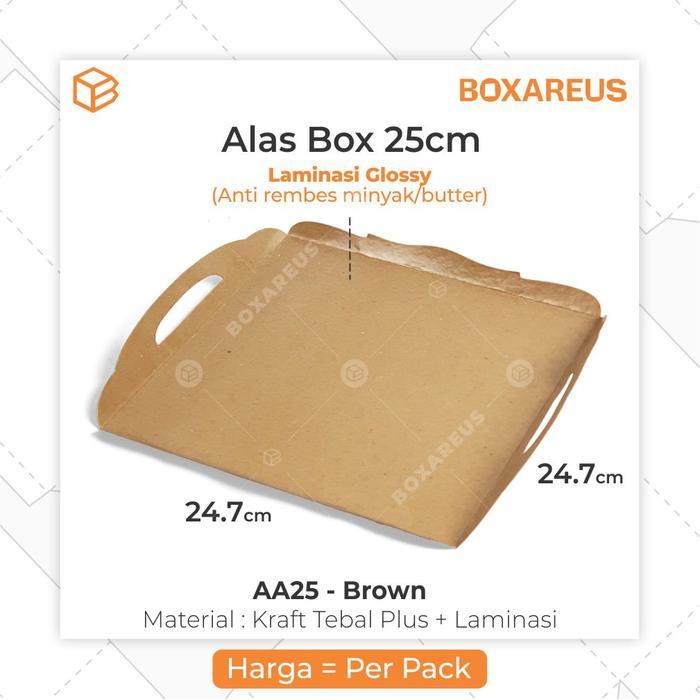 JUAL AA25 BROWN / Alas kue, cake, Tray, tatakan, cake, cookies, Nampan