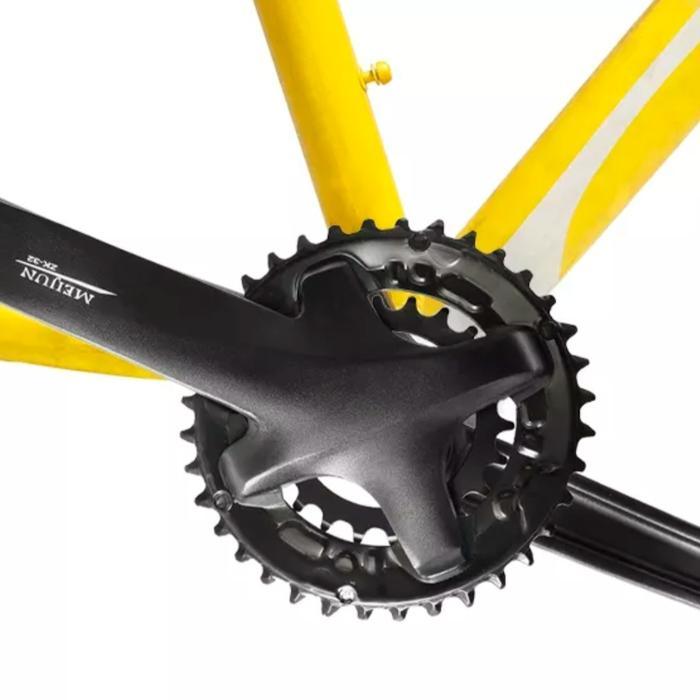 MEIJUN CRANKSET DOUBEL CHAINRING CRANK ARM HT2 SEPEDA MTB ROAD