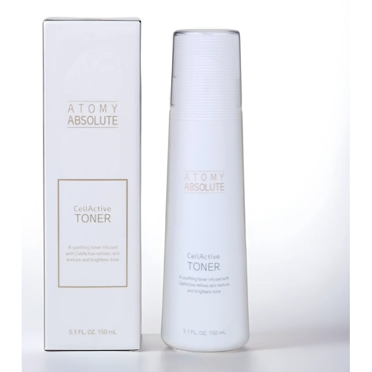 ATOMY Absolute CellActive Toner | berperan dalam mencerahkan kulit, memperbaiki tekstur, serta memak