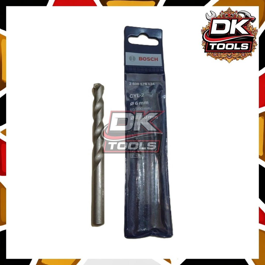 Bosch Mata Bor Beton 8mm Cyl-2 - Mata Bor Tembok 8mm - Bosch Impact Masonry Drill Bits 8mm