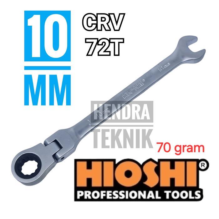 KUNCI RING PAS RACHET KUNCI RINGPAS FLEXIBLE KUNCI KOMBINASI KREK 10MM