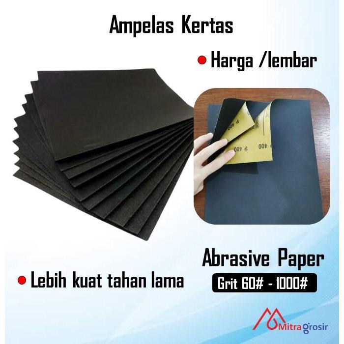 Amplas Lembaran Grit 60 80 100 120 150 240 400 800 1000 Amplas Halus Amplas Kasar Duco