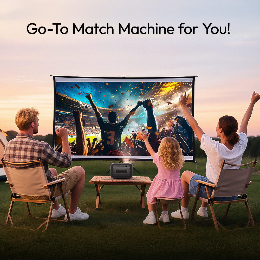 BYINTEK R20 Max Mini Projector 4K DLP Smart WiFi Android 11.0 LED 1080P Outdoor Home Theater