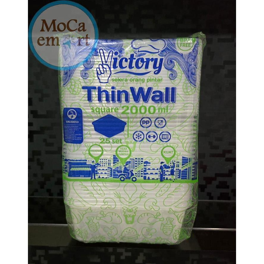 Thinwall 2000ml / Food Container 2000ml / Kotak Makanan 2000ml