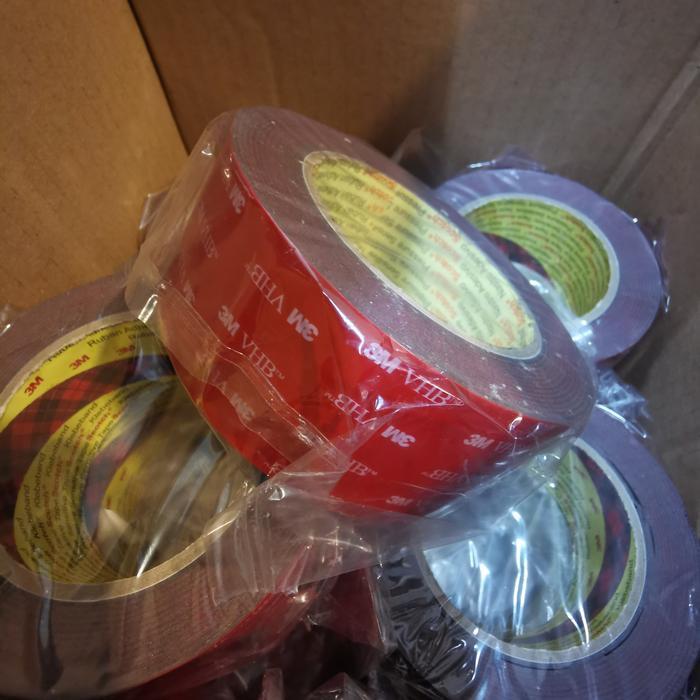 Double Tape 3M Vhb Merah-Perekat Original 3M 48Mm X 4,5Mtr