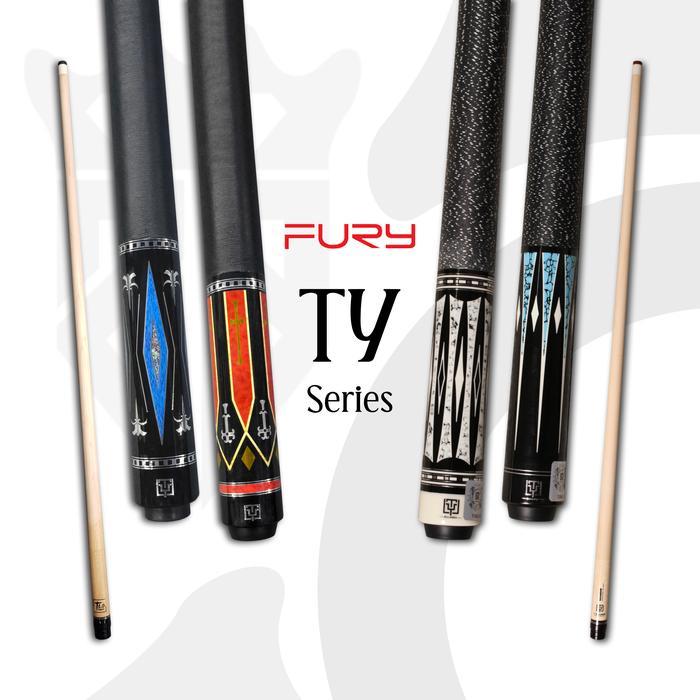 FURY TY KNIGHT SERIES MAPLE PLAY CUE STICK LOW DEFLECTION STIK BILLIARD - PROFESIONAL SERIES