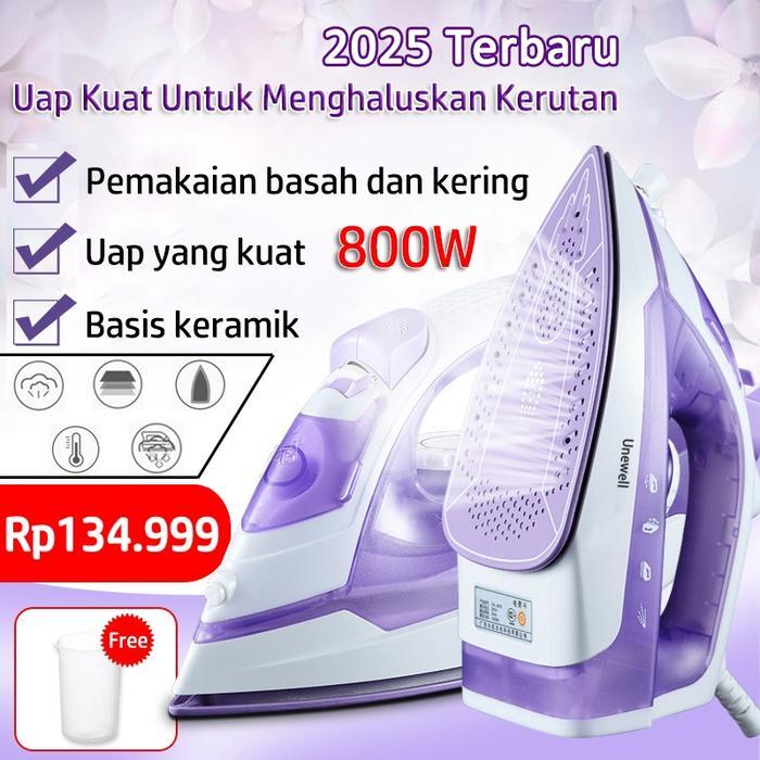 Philips - 2025 Setrika Uap Handheld Portable Multifungsi Low Watt 800W Tapak Non-Stick