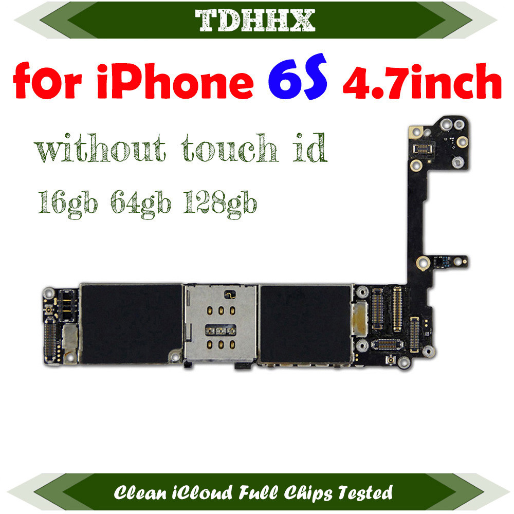 For iPhone 6S Logic Board Support System Update with Touch ID Compatible with Space Grey White