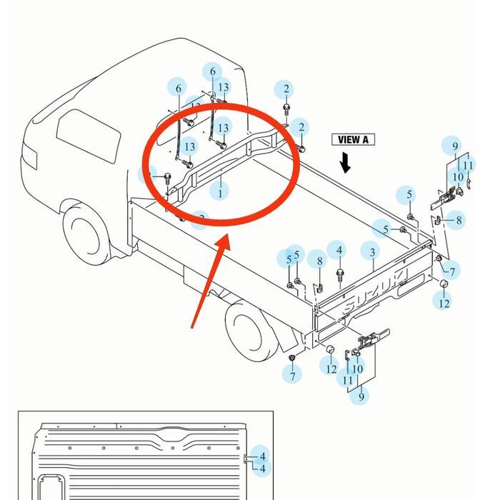 ONDERDIL MOBIL] PAGAR KABIN NEW CARRY ASLI SGP SPAREPART SUZUKI COCOK SESUAI TIPE
