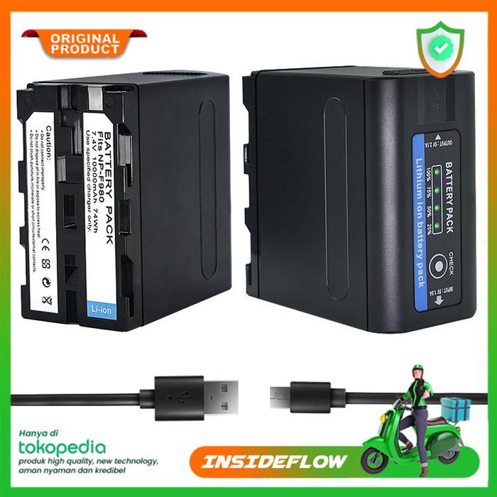 Baterai / Battery Sony Kamera Camera USB Type C 10000mAh For handycam seri HXR PXW DSR CCD GV