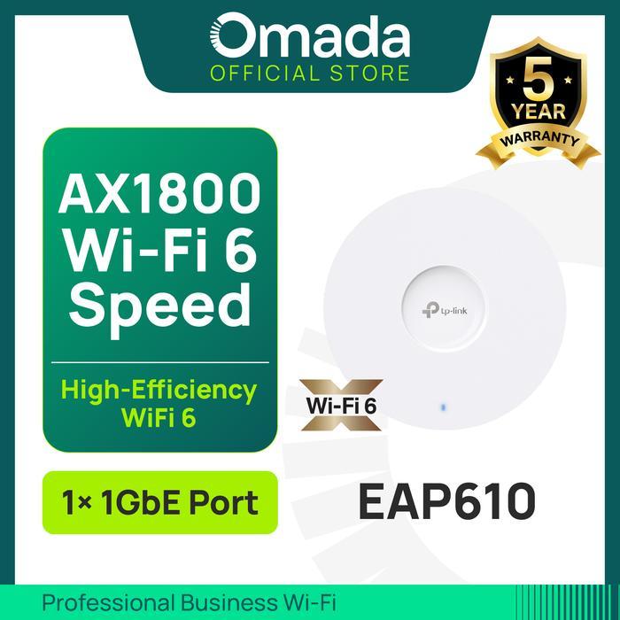 Terbaru Best Quality 100% Original Tp-Link Omada Eap610 Ax1800 Ceiling Mount Dual-Band Wi-Fi 6