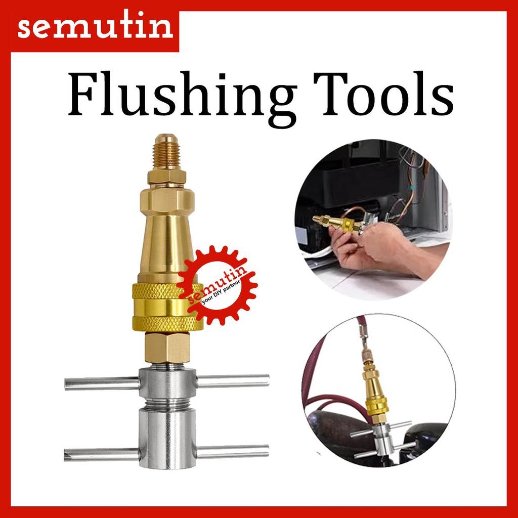 Tools Flushing 1/4 Inch AK80 SM / Alat Konektor Pengisian Cepat Refrigeran Kulkas / Pencuci Tekanan 