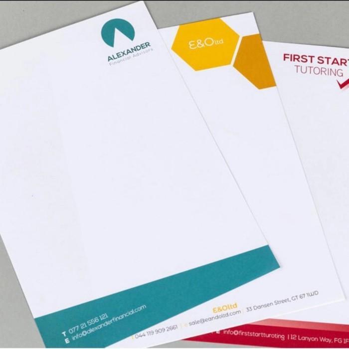 Cetak Kop Surat 1 Rim 3 Warna MURAH MERIAH, DESAIN BISA REQUES