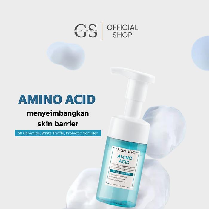 Skintific Amino Acid Ultra-Gentle Cleansing Mousse Facial Wash