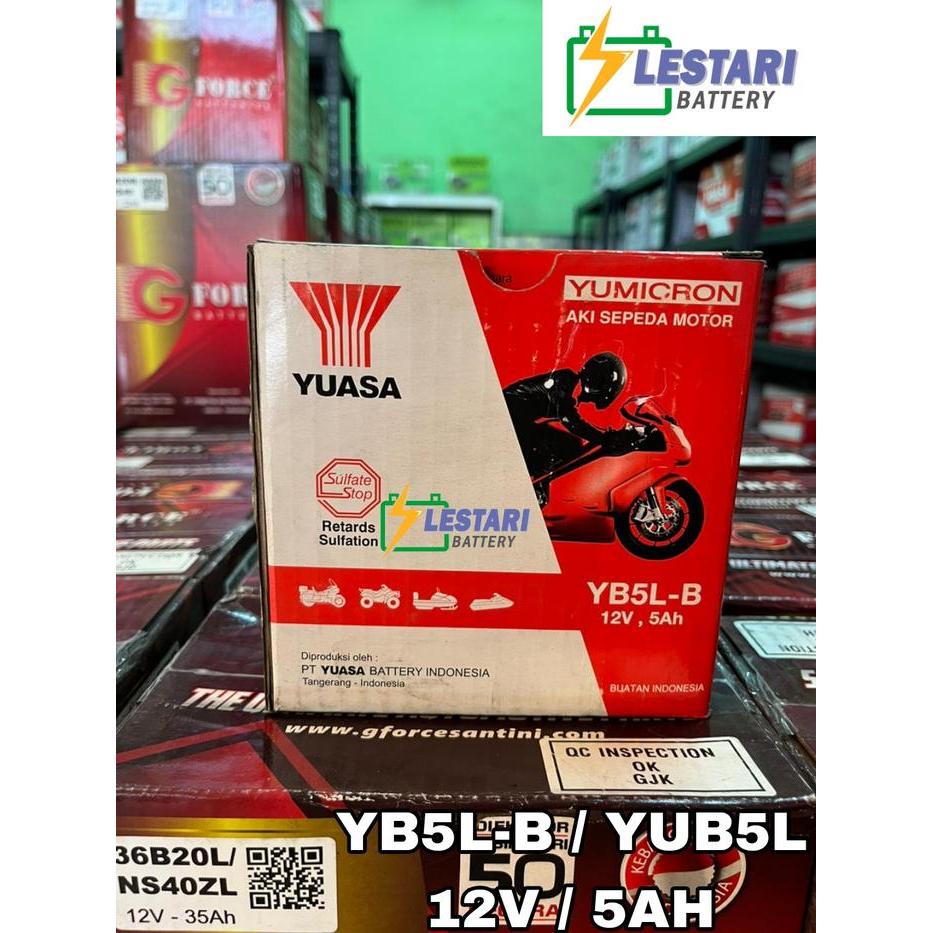 Aki Basah Motor Jupiter Lama Yuasa Yb5L-B