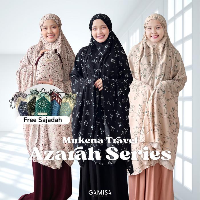 TERMURAH Gamisa. Mukenah Dewasa rah Series Bahan Rayon Viscose Premium Mukena Travel Terusan Jumbo