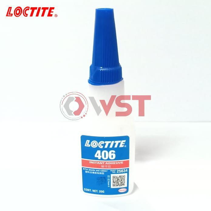 Loctite 406 - 20 gram - Lem Multifungsi - Lem Karet - Lem Plastik