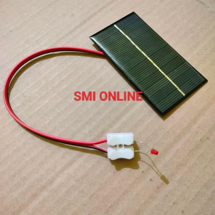 modul solar cell panel surya mini 5v 1w 200ma Alat Anak Kabel Lampu Mainan Hp Power