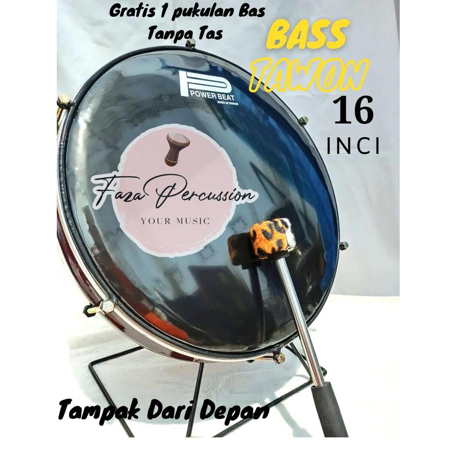 BASS TAWON/ BASS HADRAH SIAP PAKAI SUDAH STELL DAPAT 1 PUKULAN BASS Kayu