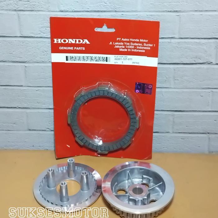 PAKETAN KAMPAS KOPLING + RUMAH KAKI 4 + LAWAN HONDA VERZA MEGA PRO NEW MONOSHOCK AKSESORIS MOTOR
