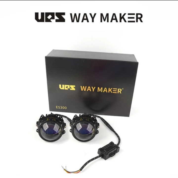 lampu biled projector UPS way maker es300 prism technologi.